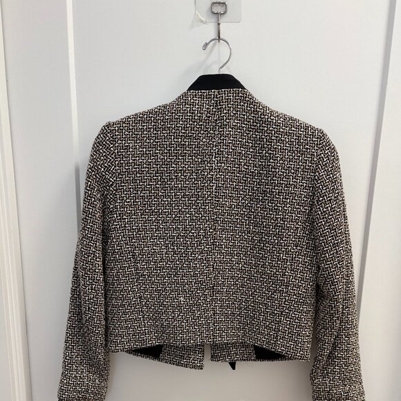 ZARA Elegant Jewelled Blazer with Sheer Neck Tie - XS - Picture 3 of 3